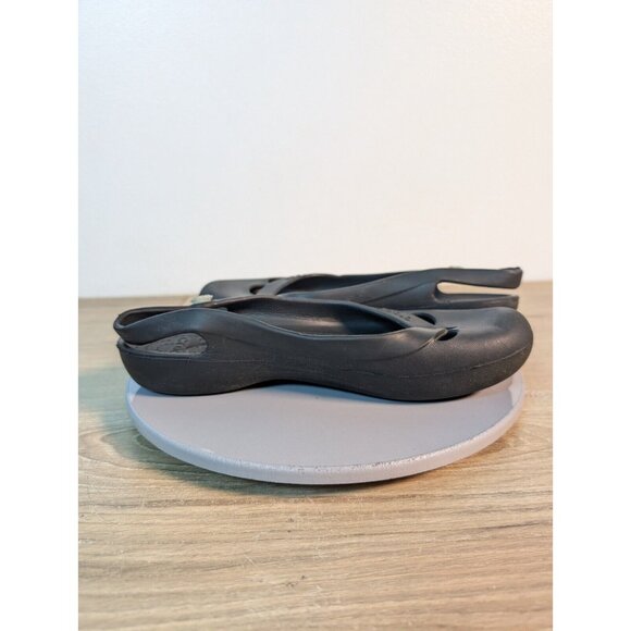 CROCS Black Prima Ballet Flats Shoes Women's Size 8 Casual Work Comfy Classic * - Picture 8 of 10